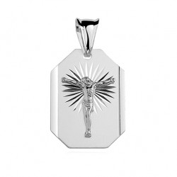 Pandantiv argint  Jesus DiAmanti MD017-DIA (Argint 925‰ 3,2 g.)